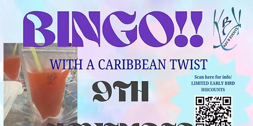 BINGO!! with a Caribbean twist