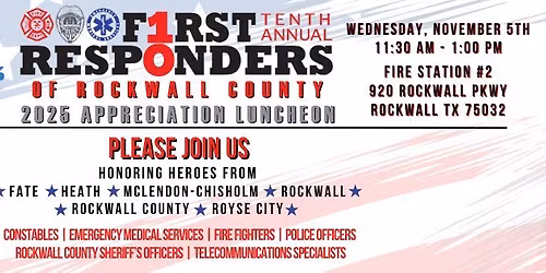 10th Annual First Responders Appreciation Luncheon