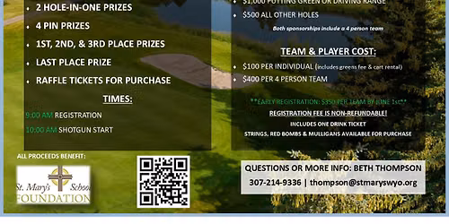 8th Annual St. Mary's School Foundation 4-Person Scramble Golf Tournament