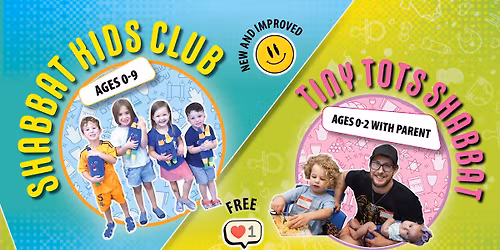 Shabbat Kids Club and Tiny Tots Shabbat at JFX