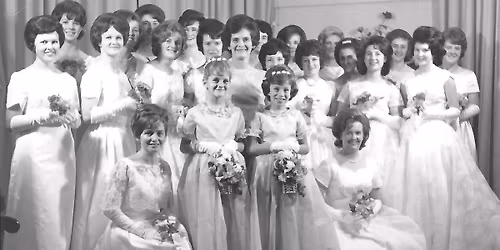 Betty Reid Catholic Ball Debutante Photo Collection Display and Afternoon Tea