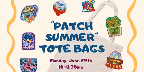 \u201cPatch Summer\u201d Tote Bags
