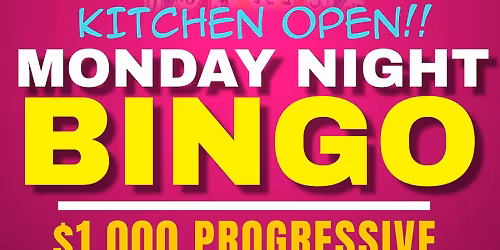 Monday Night Progressive Bingo