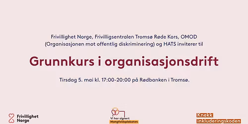 Grunnkurs i organisasjonsdrift | Frivillighet Norge