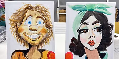 Couple's Night - Caricatures Sip & Paint Party Malm\u00f6