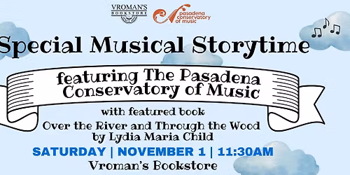 Pasadena Conservatory of Music presents Musical Storytime