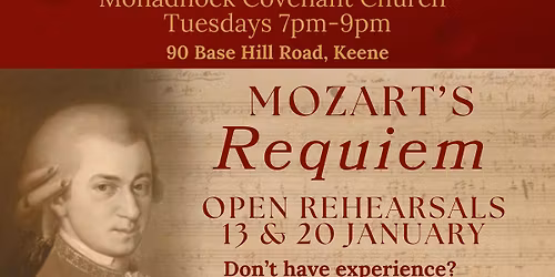 The Keene Chorale Spring 2026 Open Rehearsals