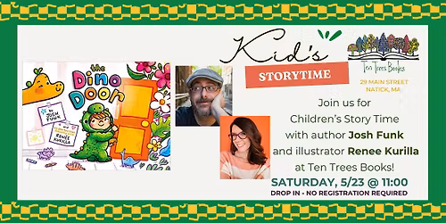 Dinosaur Themed Storytime with Josh Funk and Renee Kurilla