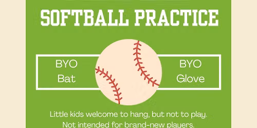 Friday Night Softball Practice