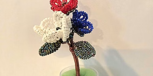French Beaded Wire Flowers
