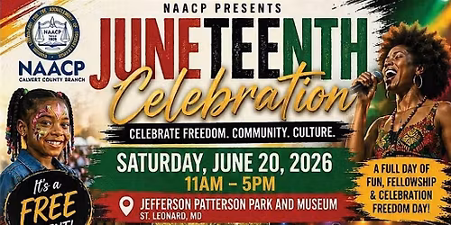 2026 Calvert County NAACP Juneteenth Event
