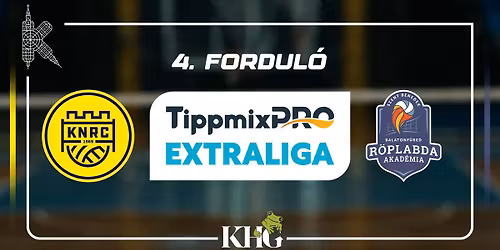 KHG KNRC - Szent Benedek RA \/\/ TippmixPro N\u0151i Extraliga 4. fordul\u00f3