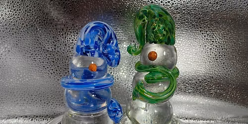 Christmas in August-Snowpeople-no snow! Clear crackled people then!!!