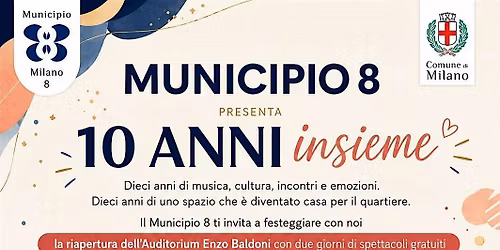 Festa 10 anni Auditorium Baldoni