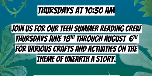 Teen Summer Reading Crew