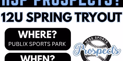 12u Spring Tryouts