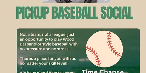 Pickup Baseball Social