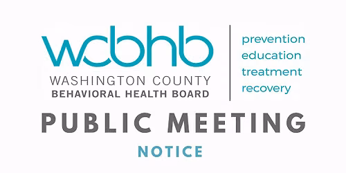 Full Board Meeting- Washington County Behavioral Health Board