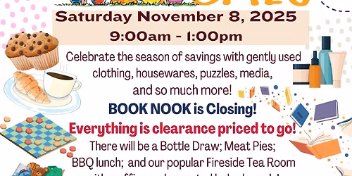 'Bits&Bobs' Rummage Sale and Book Nook Clearance Sale