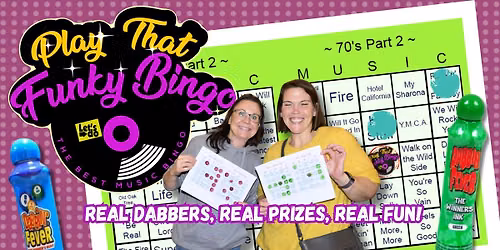 Play That Funky (Music) Bingo! at Fins, Georgetown, DE!