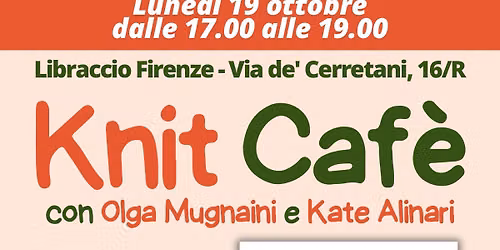 Knit Caf\u00e8 con DOMITILLA DARDI CUCIRE UNIVERSI 