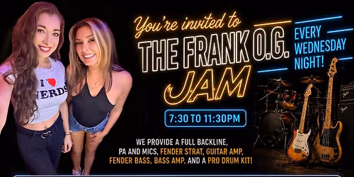 THE FRANK O.G. JAM \/ SOCIAL DISTANCE - WED JUNE 17 2026