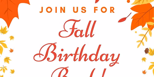 Fall Birthday Bash