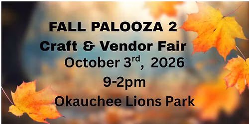 Fall Palooza 2 Craft & Vendor Fair