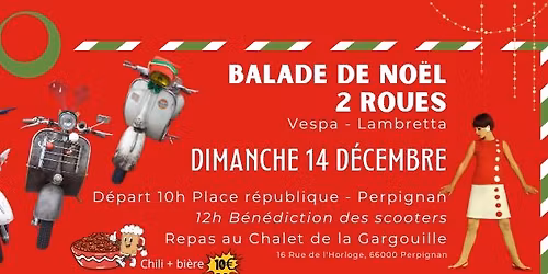 Balade de No\u00ebl 2 roues - Perpignan