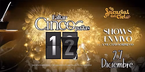 FALTAN CINCO PA\u2019LAS 12