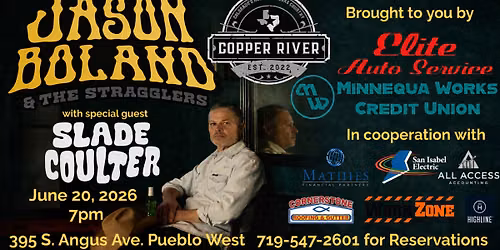 Jason Boland and the Stragglers w\/ special guest Slade Coulter