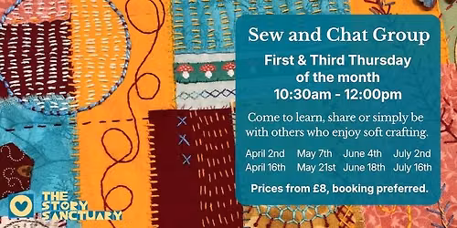 Sew and Chat Group: Creative Sewing & Embroidery