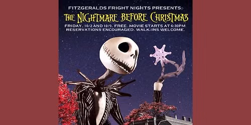 "The Nightmare Before Christmas" at FITZGERALDS Fright Nights!