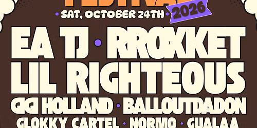 Inhale Music Presents: Fall Frenzy Fest w\/ EA TJ, Lil Righteous, Gigi Holland, BalloutDaDon & More!