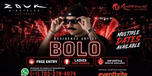 BOLO LIVE AT ZOUK NIGHTCLUB