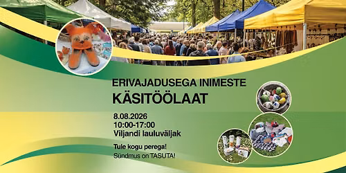 Erivajadusega inimeste k\u00e4sit\u00f6\u00f6laat Viljandis