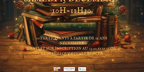 Atelier de livres sapins de No\u00ebl