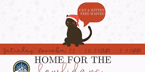 Home for the Howlidays Adoption Event