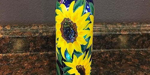 \ud83c\udf77\ud83c\udf3b\ud83c\udfa8 Paint and Sip: Sunflower Wine Bottle \ud83c\udfa8\ud83c\udf3b\ud83c\udf77
