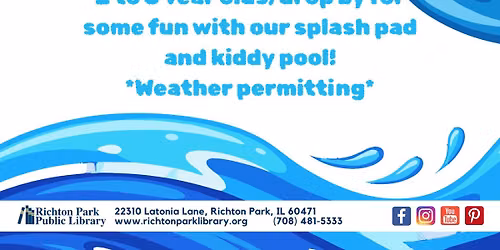 PreK Water Days (Ages 2-5 w/ Caregiver)