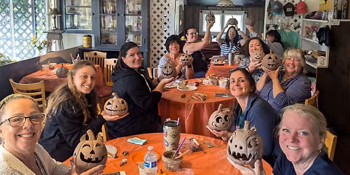 Sip 'n Sculpt: Make a clay Jack-o-Lantern!