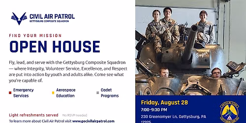 Cadet Open House - New Members and Parents