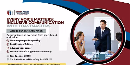 The Power of Inclusive Communication at Toastmasters