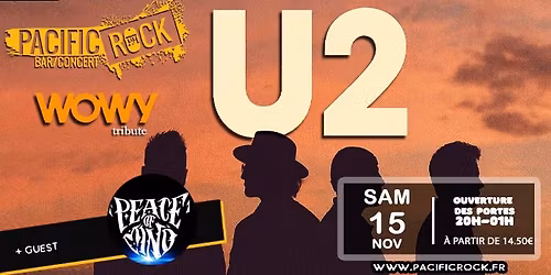 WOWY (tribute U2) + guest PEACE OF MIND (covers pop rock)