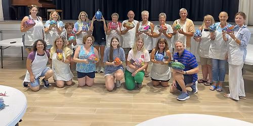 Coconut Fish Painting Party with Laura Ball