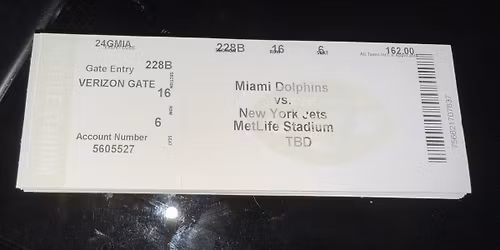 New York Jets at Miami Dolphins at Hard Rock Stadium