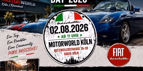 Gro\u00dfes barchetta treffen K\u00f6ln 8 \/ 2026