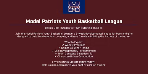 Model Patriots Youth Basketball League