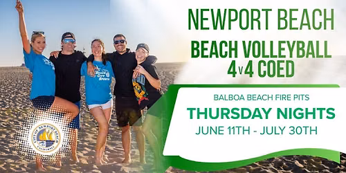 Thursday Night Sand Volleyball in Newport Beach \ud83c\udfd0\ud83c\udf05