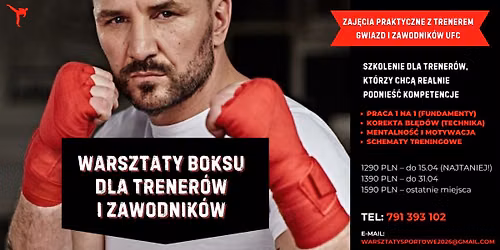 Robert Z\u0142otkowski: Warsztaty bokserskie dla trener\u00f3w i zawodnik\u00f3w